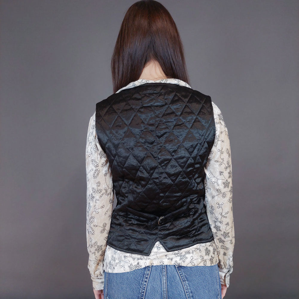 VIN-OUTW-33281 Vintage γιλέκο βελουτέ boho style S