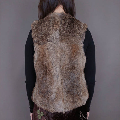 VIN-OUTW-33362 Vintage γούνινο γιλέκο S