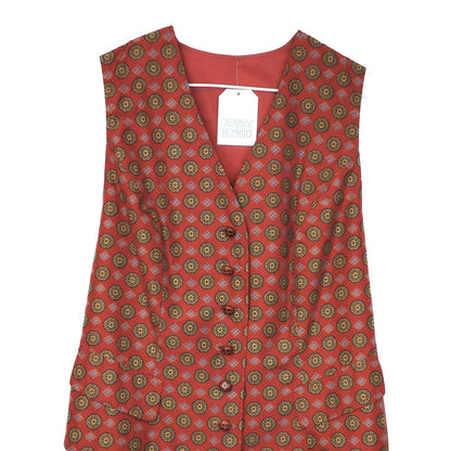 VIN-BLO-32447  Vintage γιλέκο γυναικείο μεταξωτό M-L