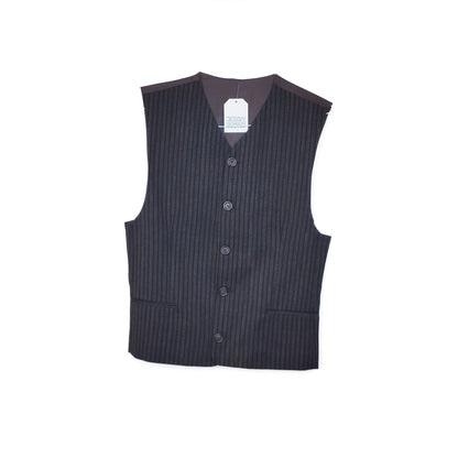 VIN-OUTW-32446  Vintage γιλέκο ριγέ υφασμάτινο S