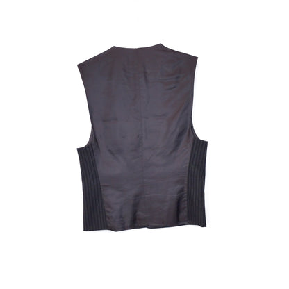 VIN-OUTW-32446  Vintage γιλέκο ριγέ υφασμάτινο S