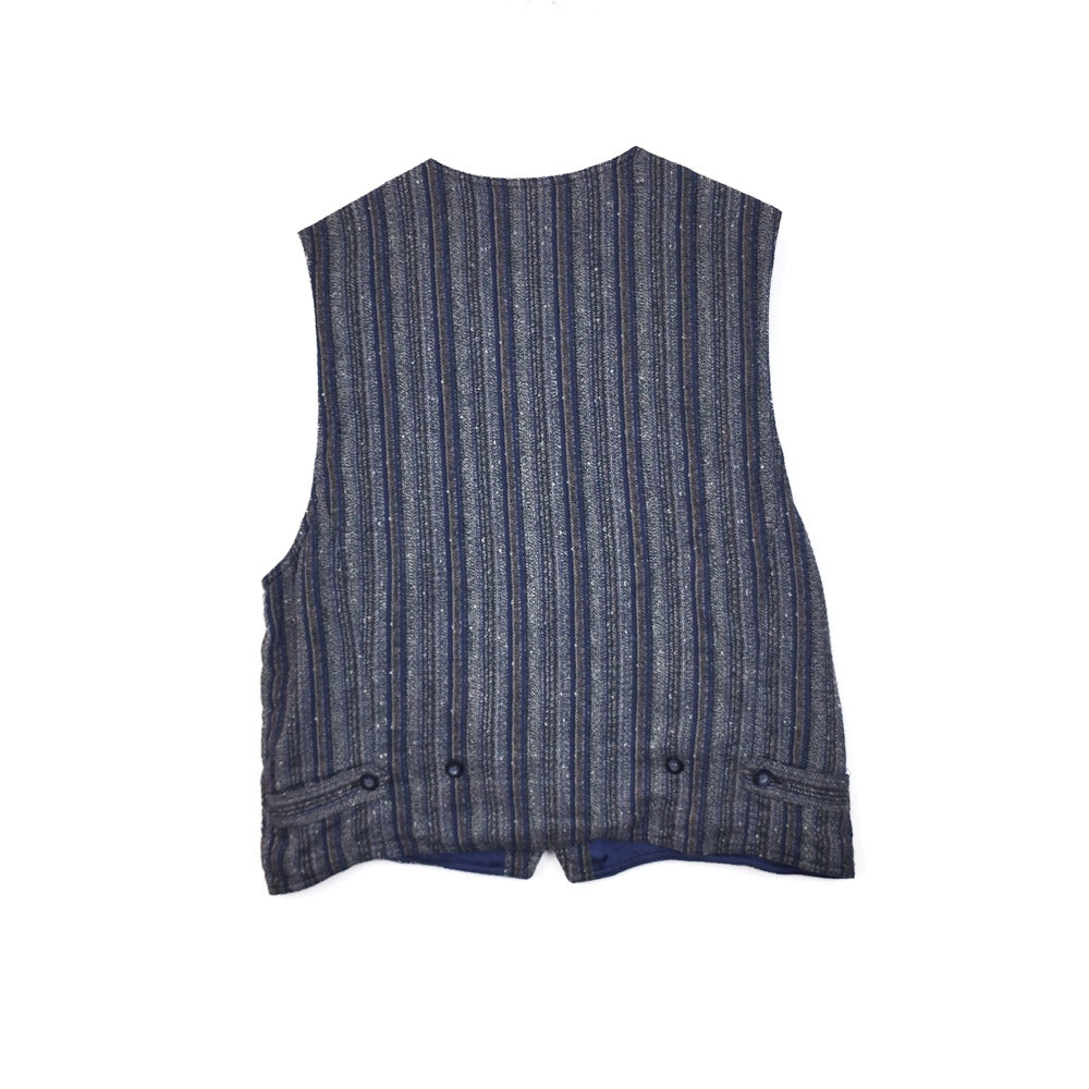 VIN-OUTW-32444  Vintage γιλέκο ριγέ βαμβακερό XL
