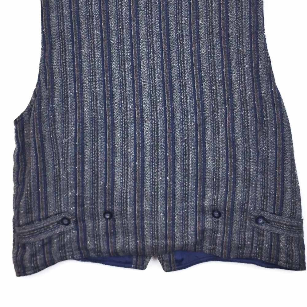 VIN-OUTW-32444  Vintage γιλέκο ριγέ βαμβακερό XL