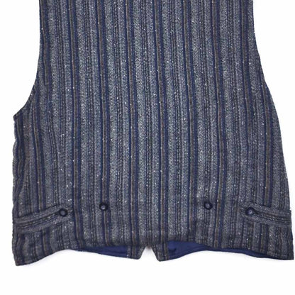 VIN-OUTW-32444  Vintage γιλέκο ριγέ βαμβακερό XL