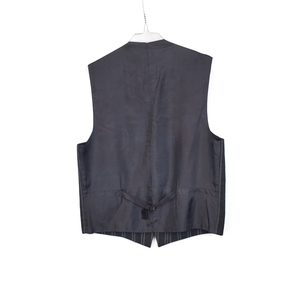 VIN-OUTW-32441 Vintage γιλέκο υφασμάτινο ριγέ L