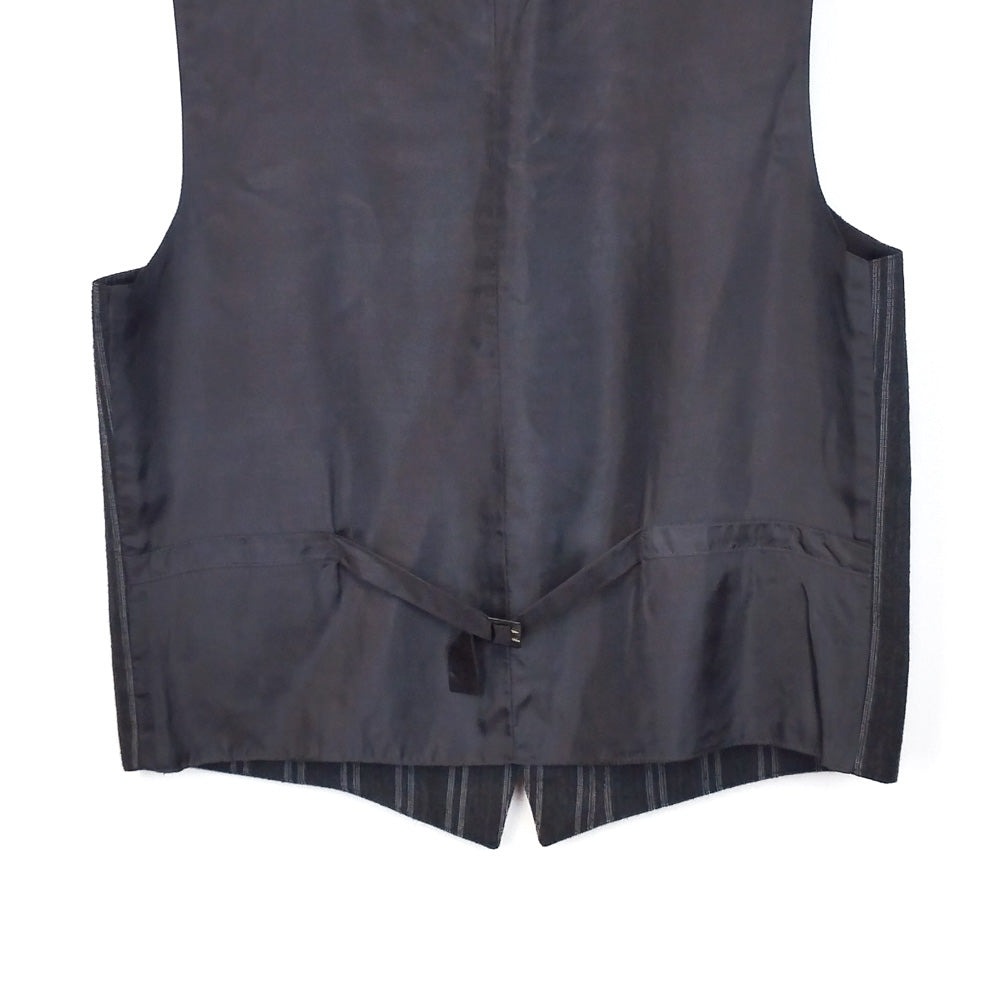 VIN-OUTW-32441 Vintage γιλέκο υφασμάτινο ριγέ L