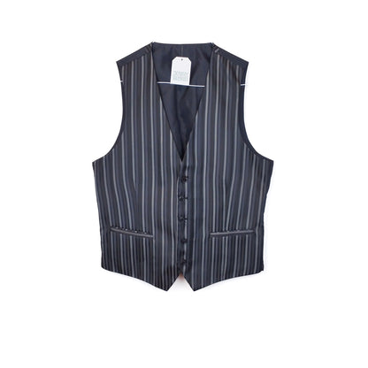 VIN-OUTW-32438 Vintage γιλέκο ριγέ υφασμάτινο L