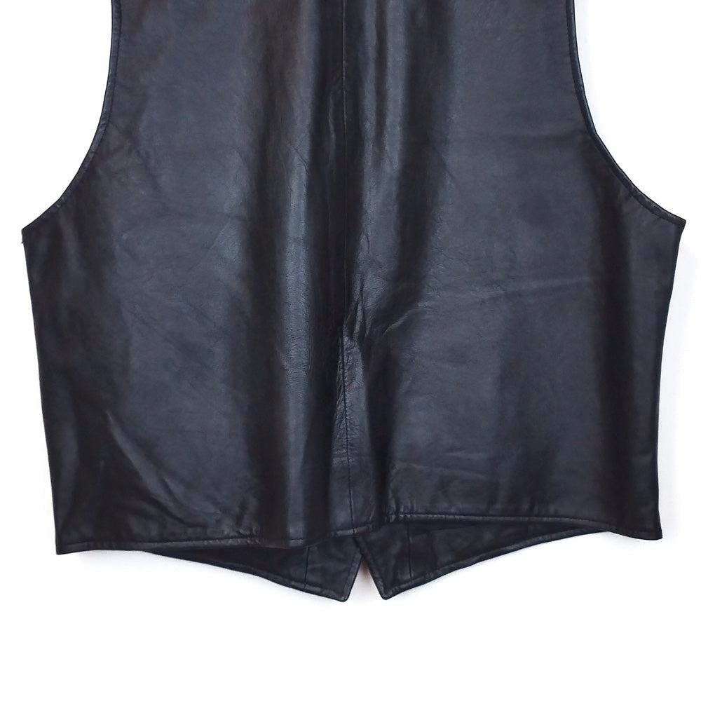 VIN-OUTW-32435 Vintage γιλέκο δερμάτινο L-XL