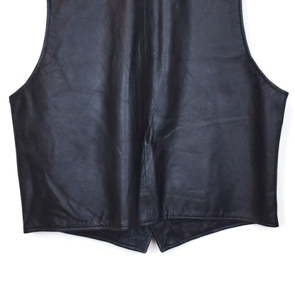 VIN-OUTW-32435 Vintage γιλέκο δερμάτινο L-XL