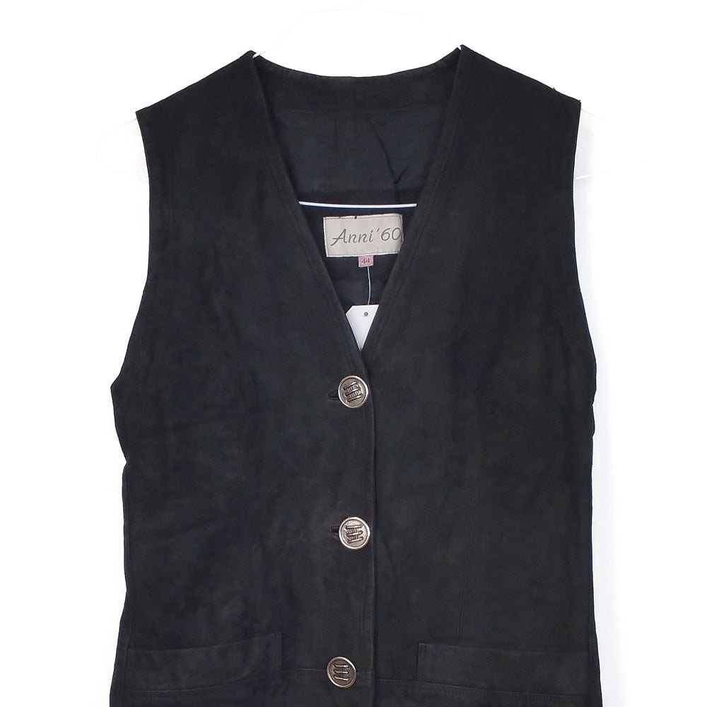 VIN-OUTW-32433 Vintage γιλέκο γυναικείο σουέντ δερμάτινο Μ