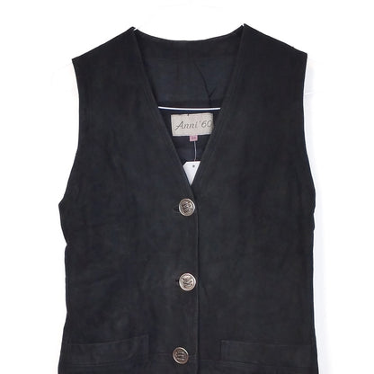 VIN-OUTW-32433 Vintage γιλέκο γυναικείο σουέντ δερμάτινο Μ