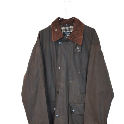 VIN-OUTW-33637 Vintage waxed jacket unisex καφέ XL