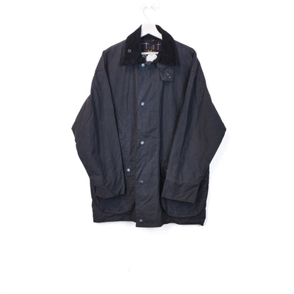 VIN-OUTW-33641 Vintage waxed jacket unisex μπλε M
