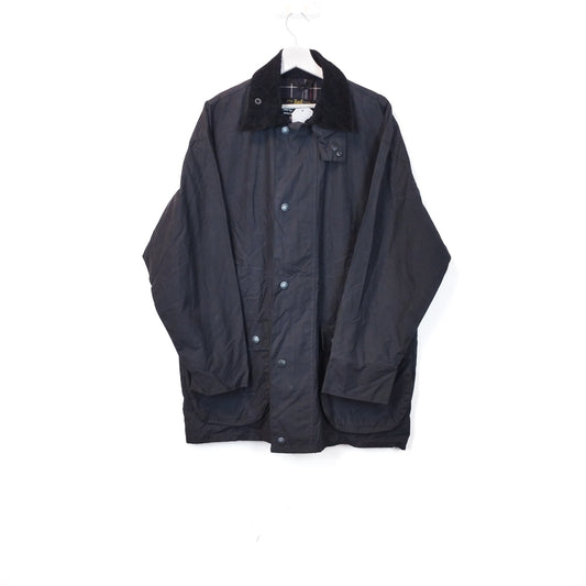VIN-OUTW-33641 Vintage waxed jacket unisex μπλε M