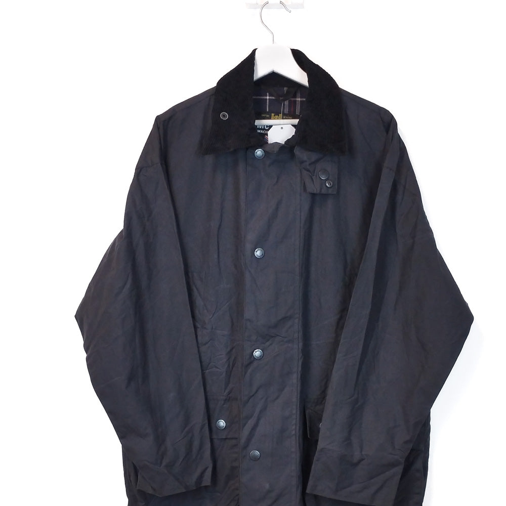 VIN-OUTW-33641 Vintage waxed jacket unisex μπλε M