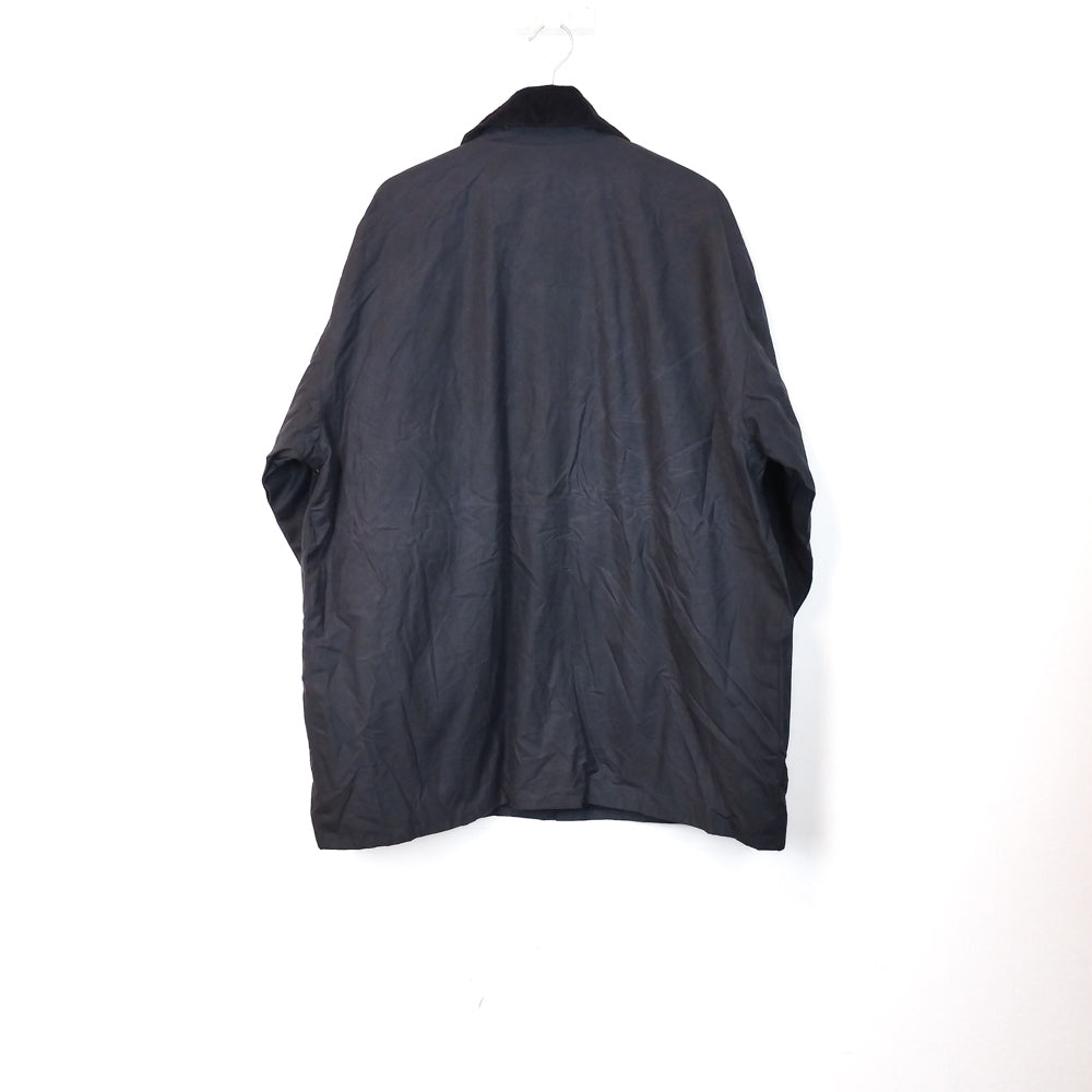 VIN-OUTW-33641 Vintage waxed jacket unisex μπλε M