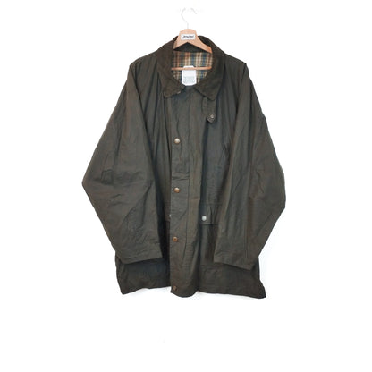 VIN-OUTW-33642 Vintage waxed jacket unisex χακί 2XL