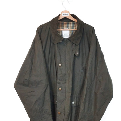 VIN-OUTW-33642 Vintage waxed jacket unisex χακί 2XL