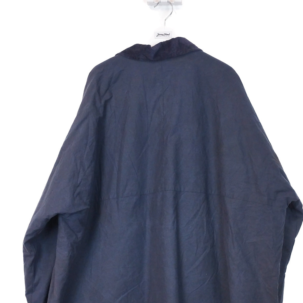 VIN-OUTW-33635 Vintage waxed jacket unisex μπλε 6XL