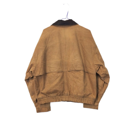 VIN-OUTW-33643 Vintage waxed jacket unisex κάμελ L