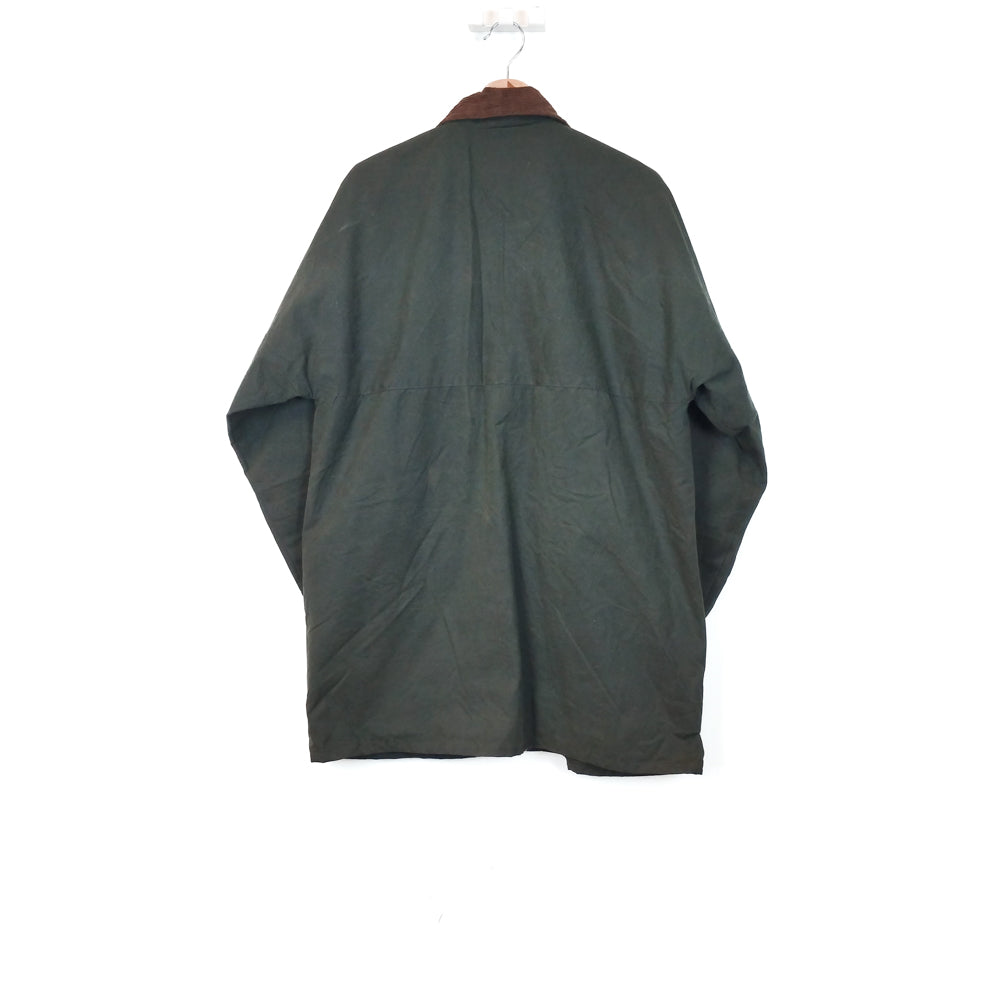 VIN-OUTW-33650 Vintage waxed jacket unisex χακί M