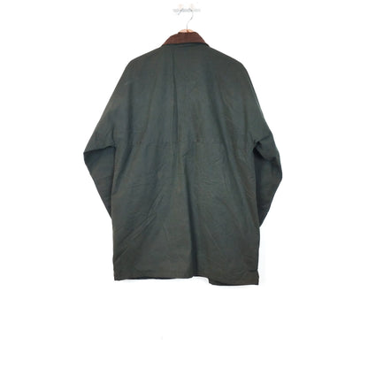 VIN-OUTW-33650 Vintage waxed jacket unisex χακί M