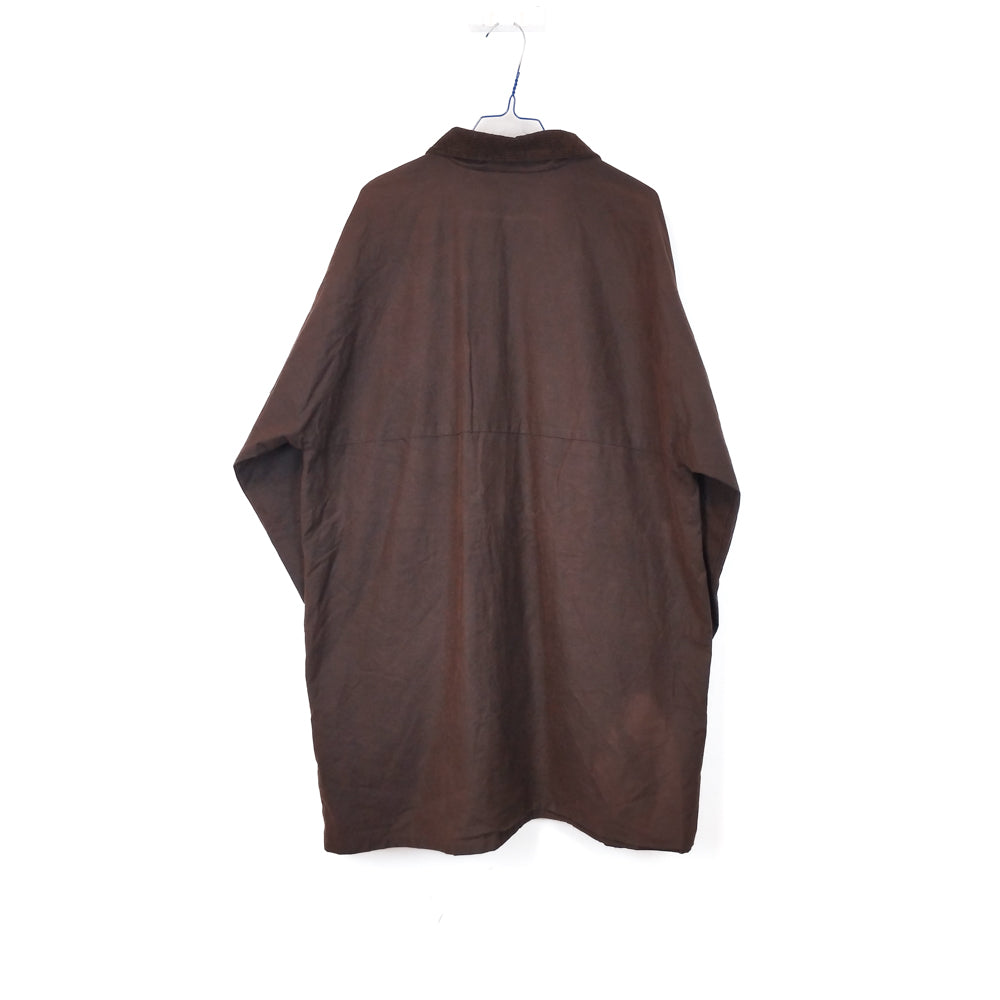 VIN-OUTW-33652 Vintage waxed jacket unisex καφέ L-XL