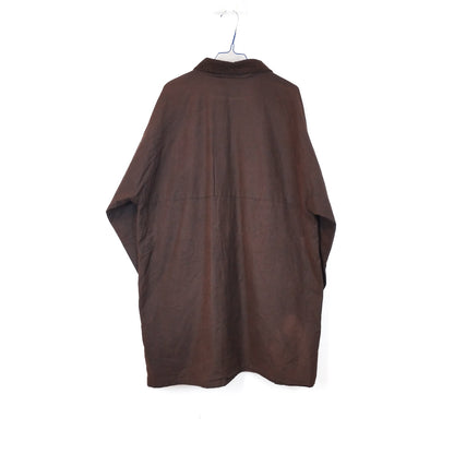 VIN-OUTW-33652 Vintage waxed jacket unisex καφέ L-XL