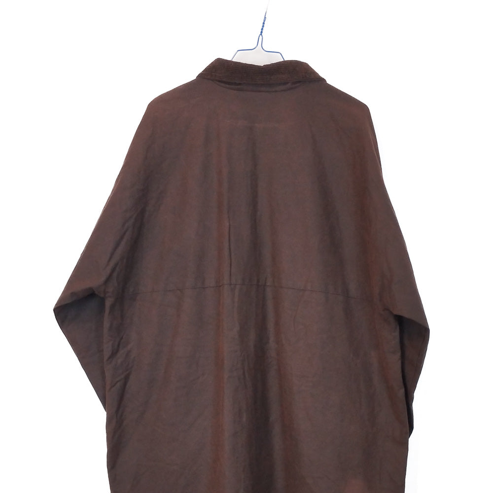 VIN-OUTW-33652 Vintage waxed jacket unisex καφέ L-XL