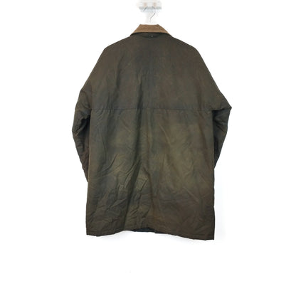 VIN-OUTW-33646 Vintage waxed jacket unisex χακί Μ