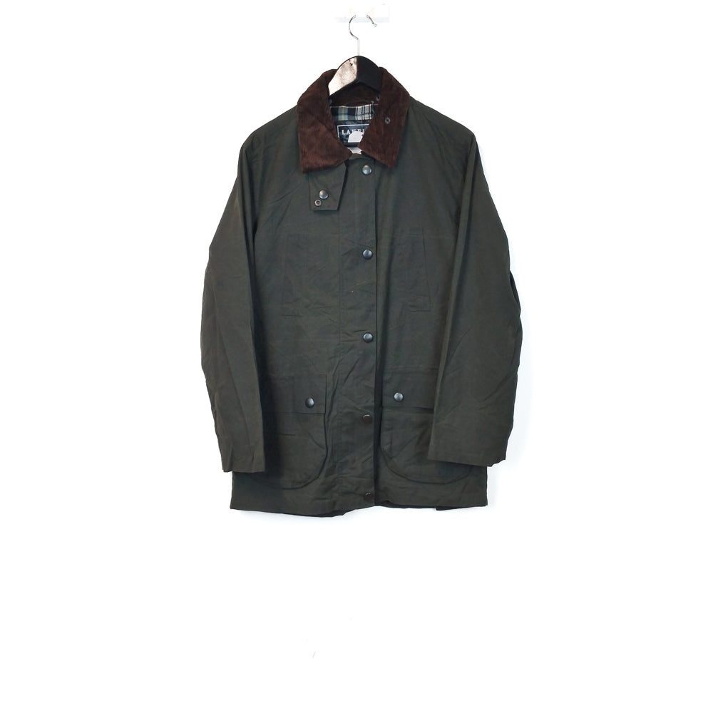VIN-OUTW-33647 Vintage waxed jacket unisex χακί S