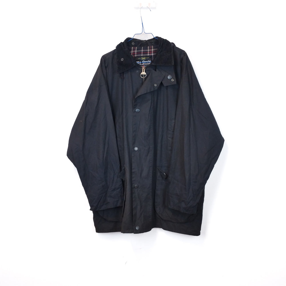 VIN-OUTW-33651 Vintage waxed jacket unisex μπλε XL