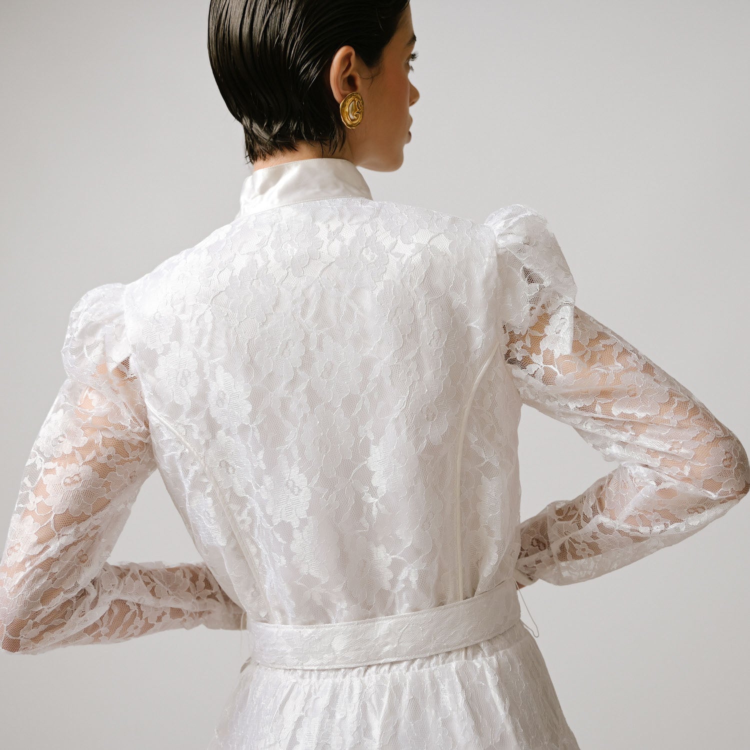 VIN-WED-23022 Vintage νυφικό φόρεμα λευκό