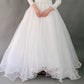 VIN-WED-23606 Vintage νυφικό φόρεμα λευκό M