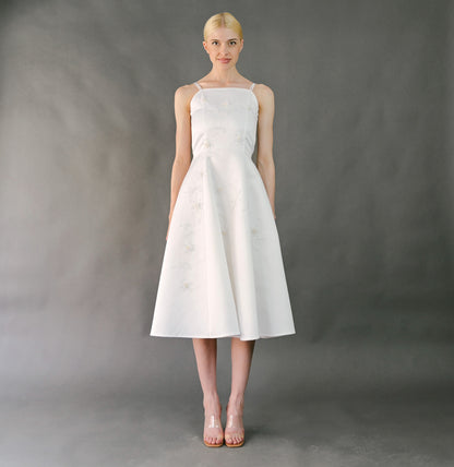 VIN-WED-23601 Vintage νυφικό φόρεμα λευκό S-M