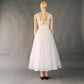 VIN-WED-23602 Vintage νυφικό φόρεμα λευκό S