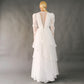 VIN-WED-23580 Vintage νυφικό φόρεμα λευκό S