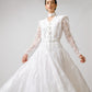 VIN-WED-22139 Vintage νυφικό φόρεμα λευκό