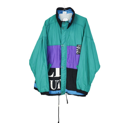 VIN-SW-34465 Vintage αντιανεμική ζακέτα unisex 90's style L