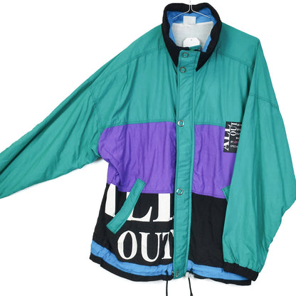 VIN-SW-34465 Vintage αντιανεμική ζακέτα unisex 90's style L