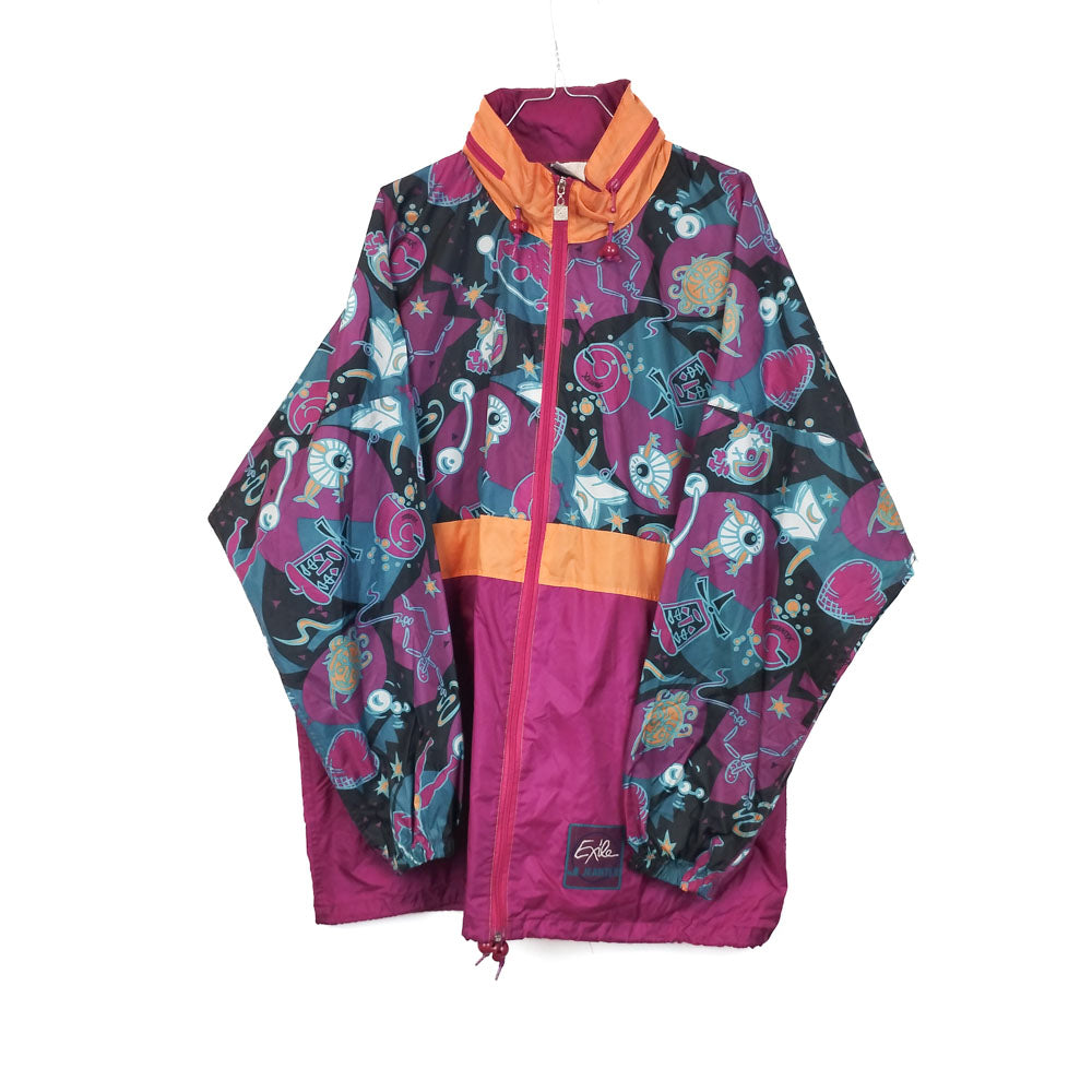 VIN-SW-34462 Vintage αντιανεμικό μπουφάν λεπτό unisex 90's style L