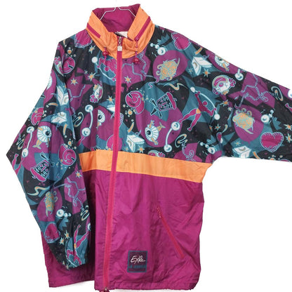 VIN-SW-34462 Vintage αντιανεμικό μπουφάν λεπτό unisex 90's style L