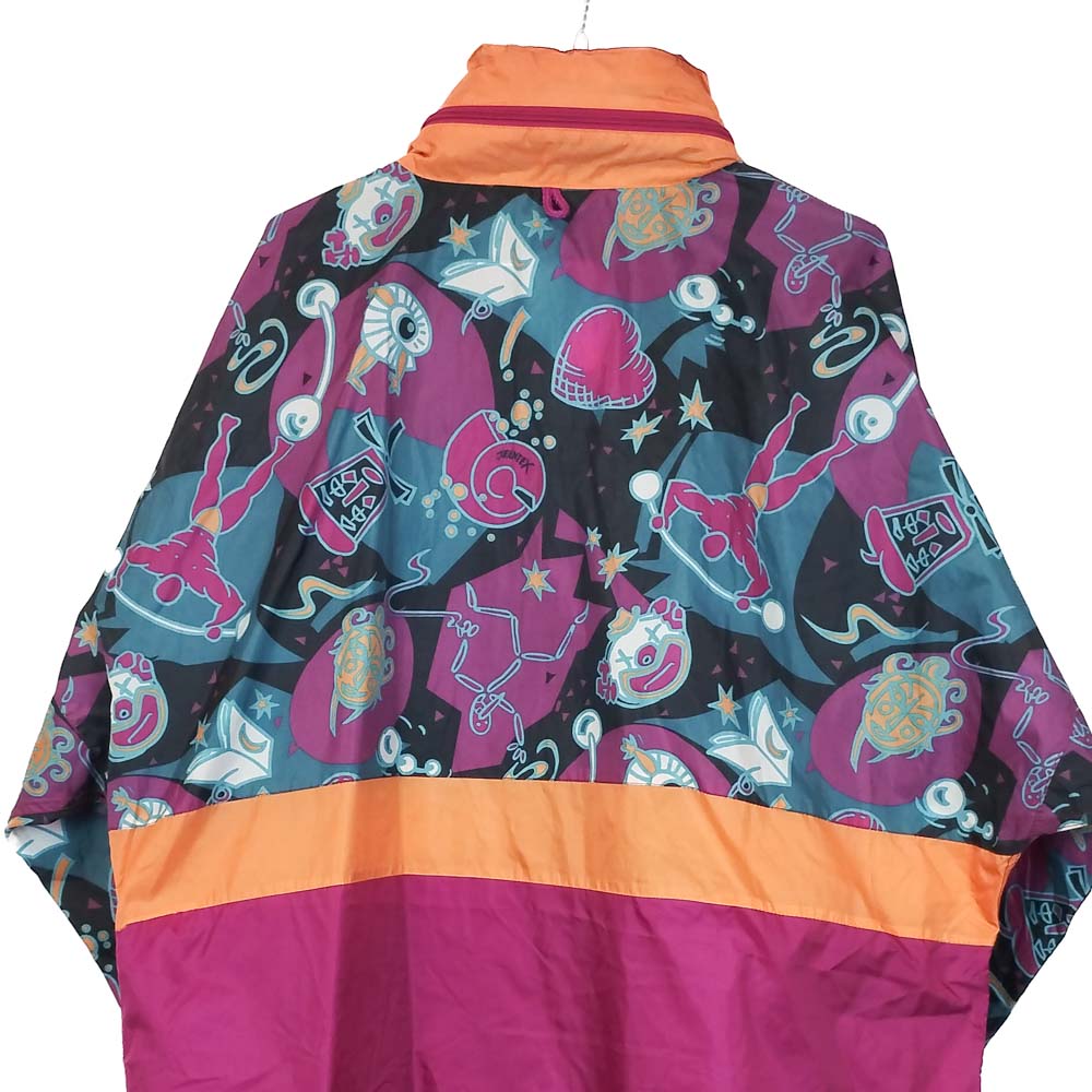 VIN-SW-34462 Vintage αντιανεμικό μπουφάν λεπτό unisex 90's style L