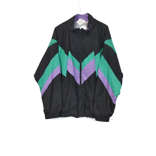 VIN-SW-34467 Vintage αντιανεμική ζακέτα unisex 90's style L