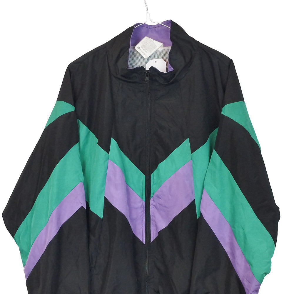 VIN-SW-34467 Vintage αντιανεμική ζακέτα unisex 90's style L