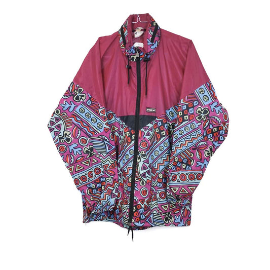 VIN-SW-34452 Vintage αντιανεμικό λεπτό μπουφάν unisex Kway XL