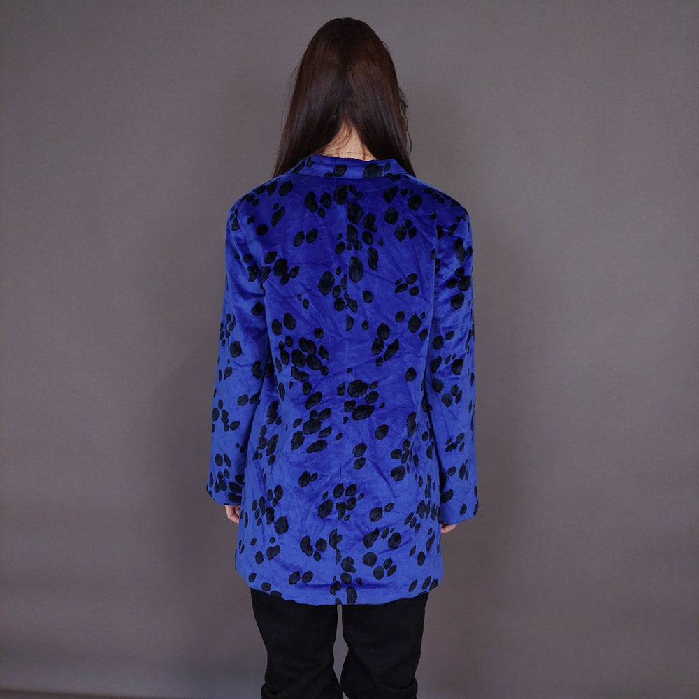 VIN-OUTW-32897 Vintage σακάκι βελουτέ ηλεκτρίκ Μ-L