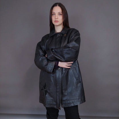 VIN-OUTW-32920 Vintage δερμάτινο jacket Μ-L