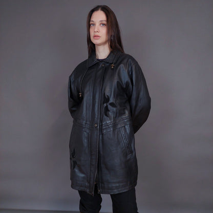 VIN-OUTW-32920 Vintage δερμάτινο jacket Μ-L