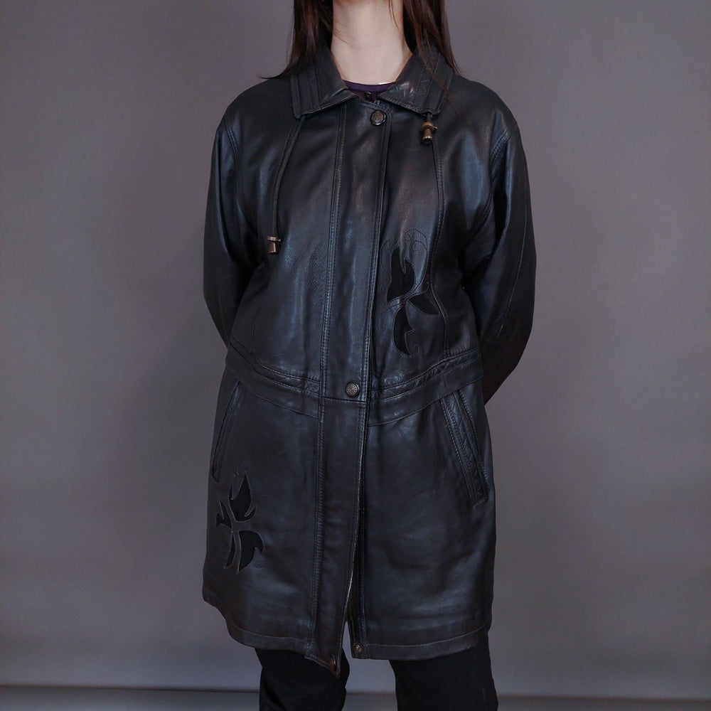 VIN-OUTW-32920 Vintage δερμάτινο jacket Μ-L